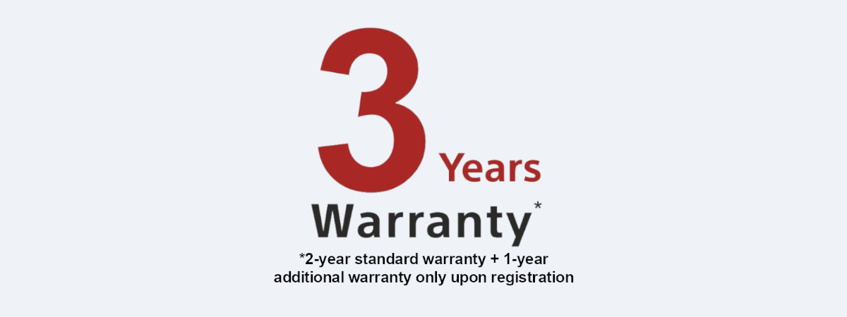 1 Year extended warranty on Full-Frame Cameras